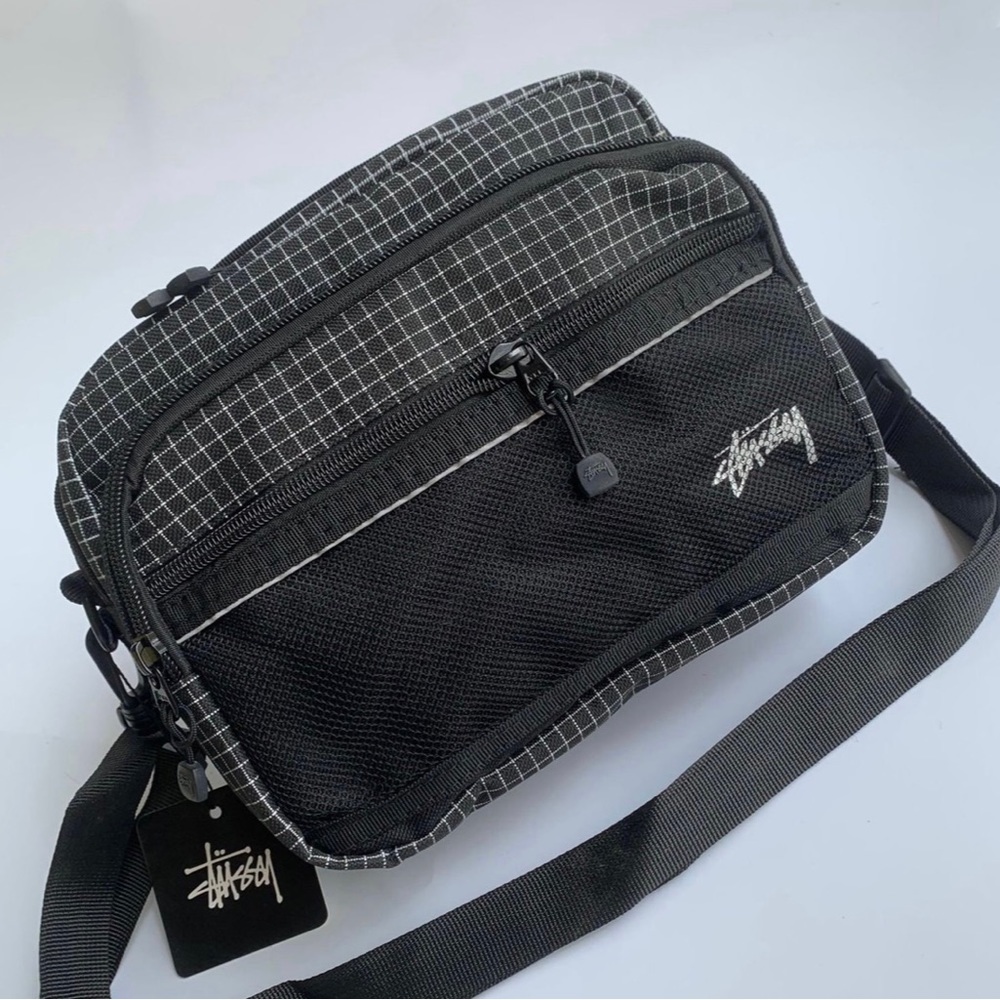 Stussy Ripstop crossbody shoulder Bag NWT (Black)